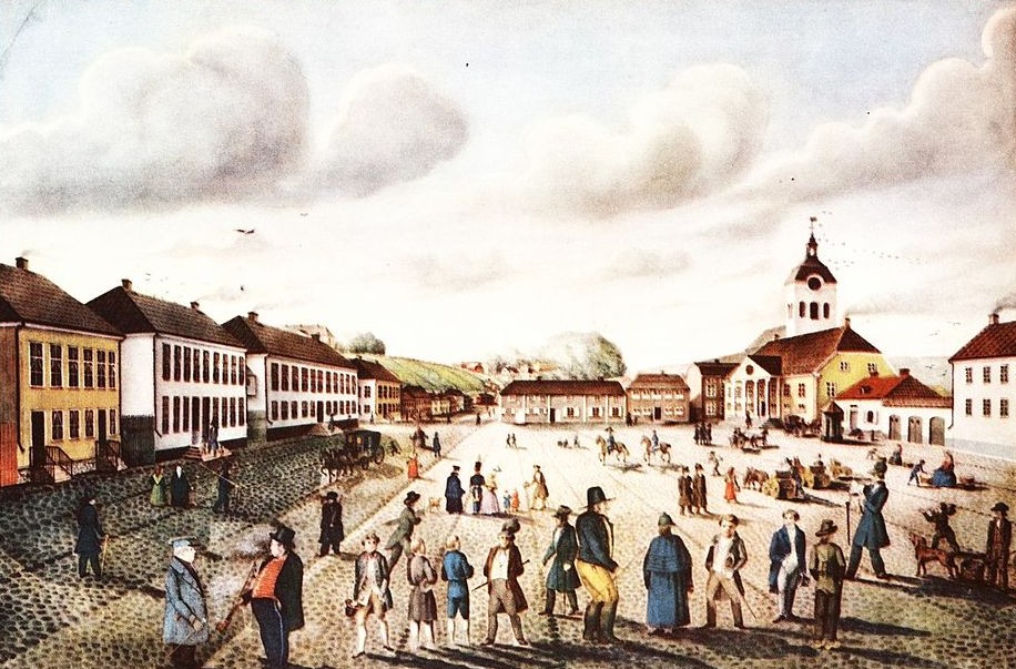 Historisk bild från Borgerskapet i Växjö.